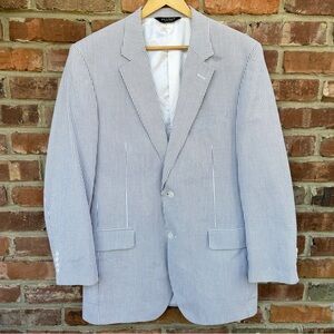 Jos. A. Bank Blue & White Seersucker Sport Coat